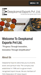 Mobile Screenshot of deepkamalexports.com